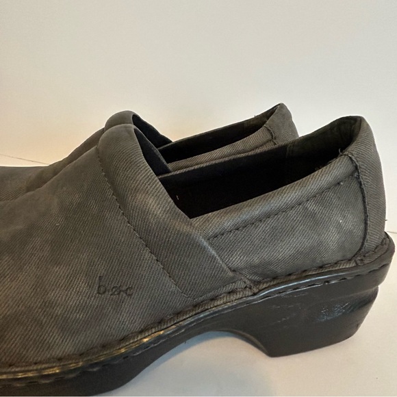 b.o.c Peggy grey denim slip on clogs comfort size 9.5 EU 41 comfort comfy - Picture 2 of 11